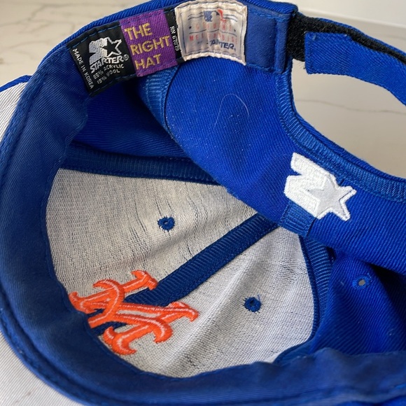 Vintage 90s NY Mets Starter MLB Velcro Back Hat / OS - Picture 6 of 7